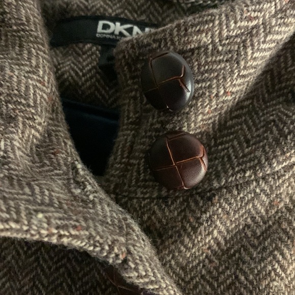 Womens car coat tweed material - Picture 5 of 8